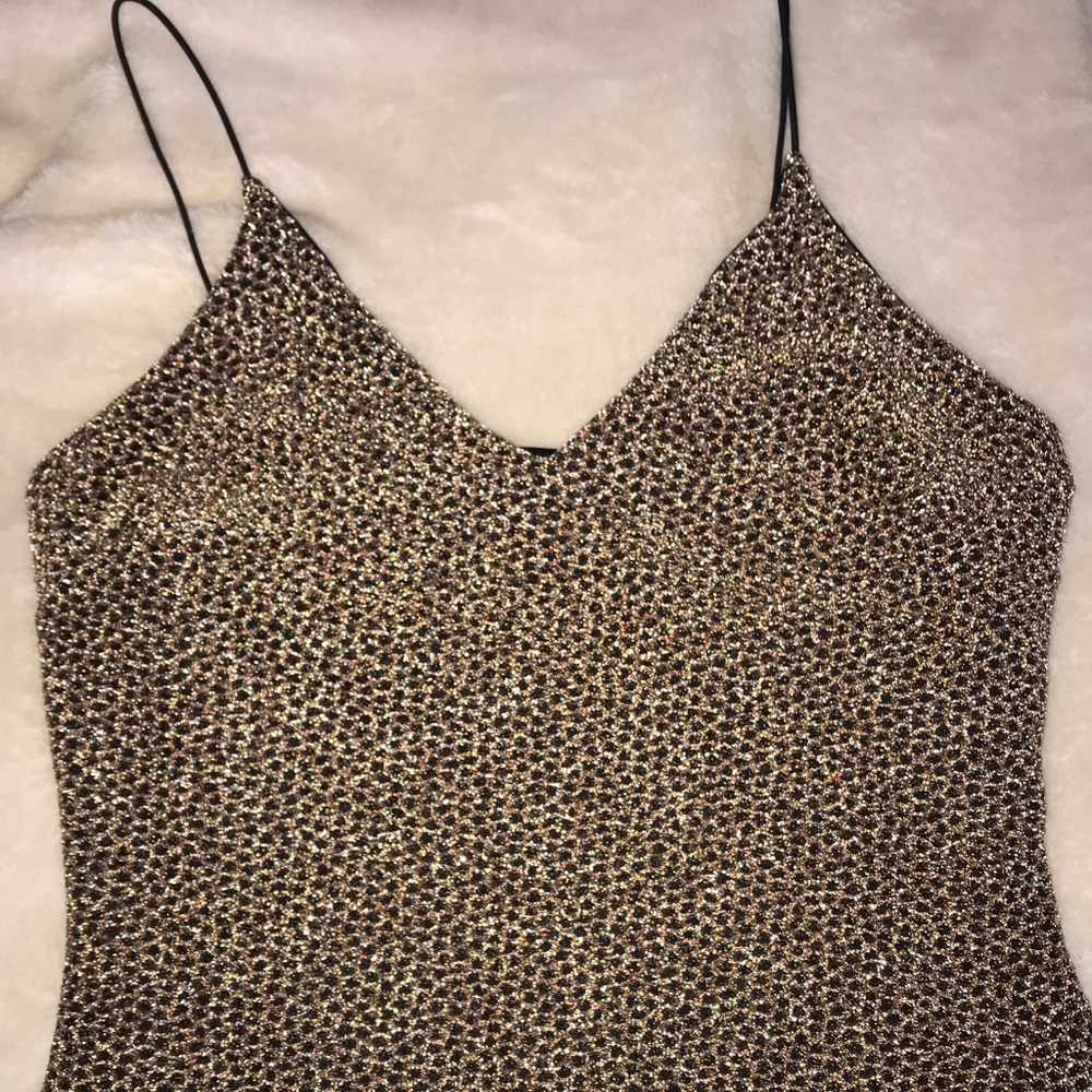 Lg Gold Shimmer Dress